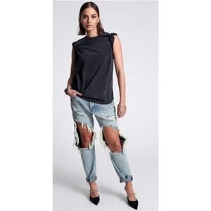 One Teaspoon Saints Low Waist Boyfriend Denim Jeans Size 23 Montana Blue